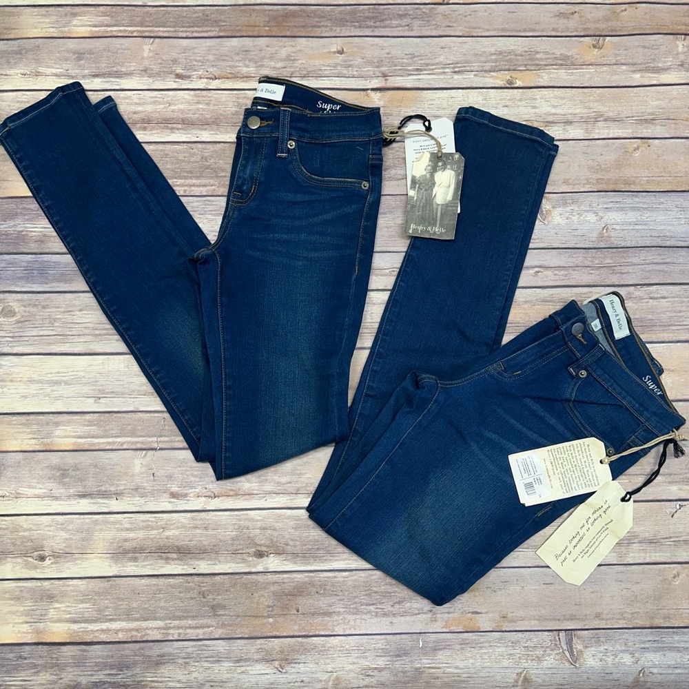 Henry and belle mid-rise super skinny jean 25/26 bundle